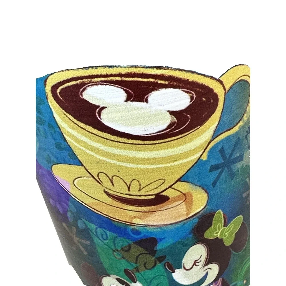 Disney Mickey Mouse Coffee Stainless Steel Tumbler Straw Lid 16oz